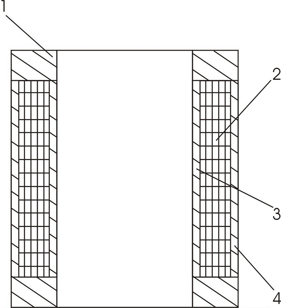 Resin-insulation dry-type long-round-cake-shaped coil and winding method