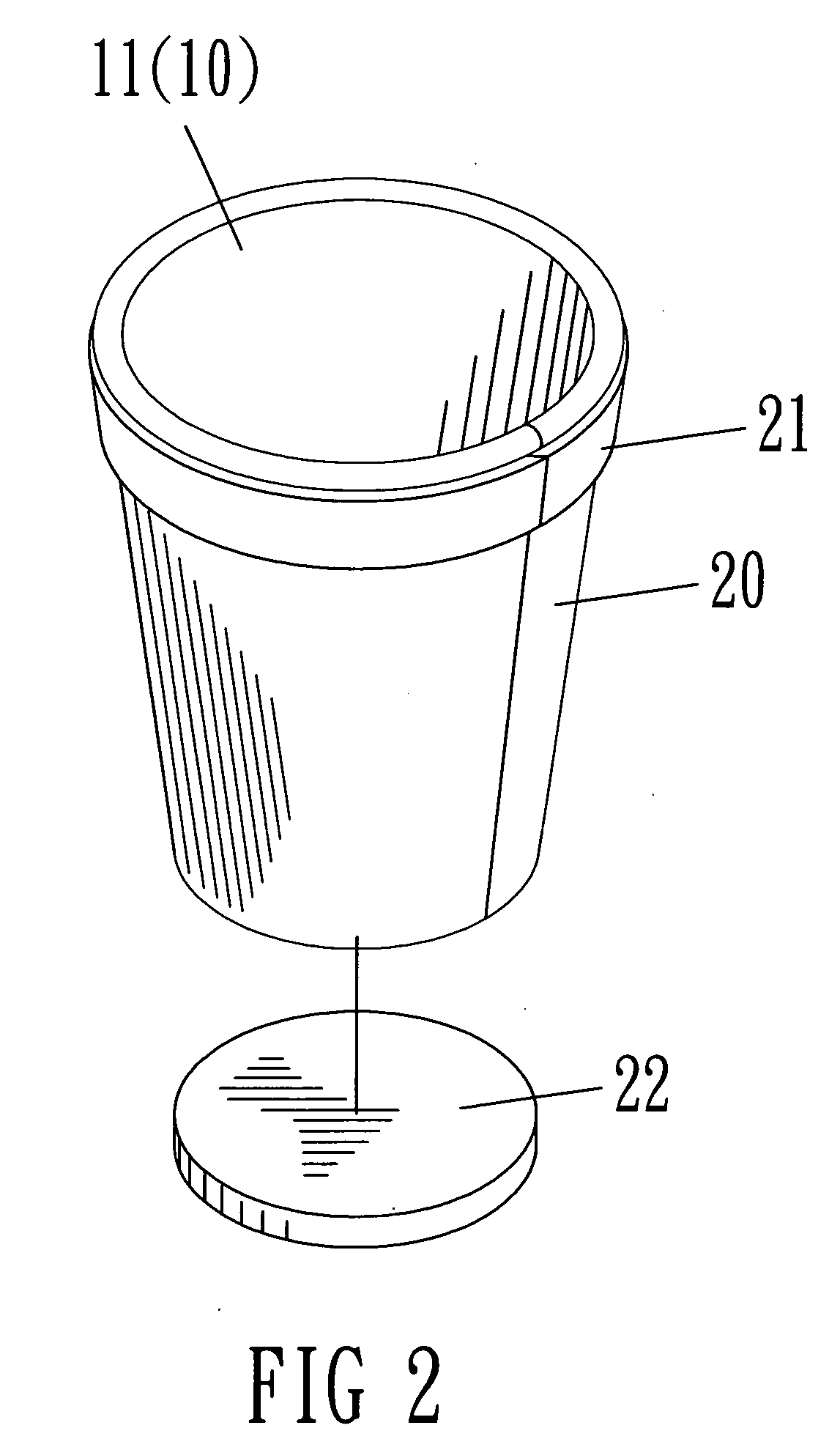 Bio-degradable cup and method for making the same