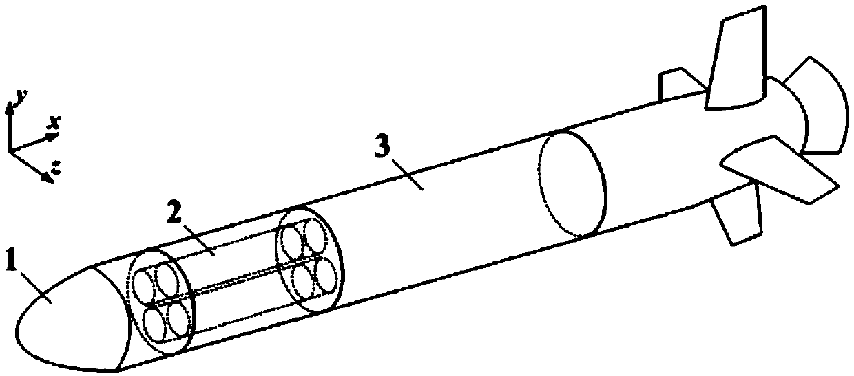 Cruise missile intercept device based on rope net capture