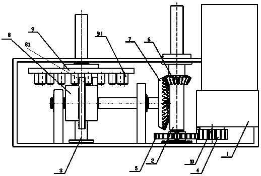 Motor speed change mechanism assembly and medium voltage switch using the assembly