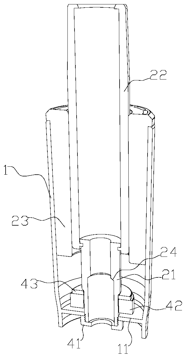 Rotating shaft with built-in power line and rotary chair with same