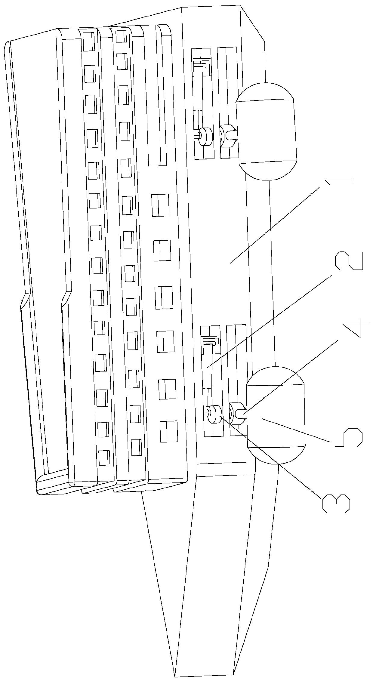 Air bag type anti-capsizing device for passenger ship