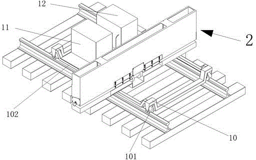 A multifunctional ballast collecting and discharging device between sleepers