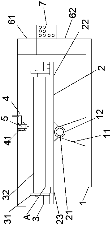 Automatic nailing device for wood boards