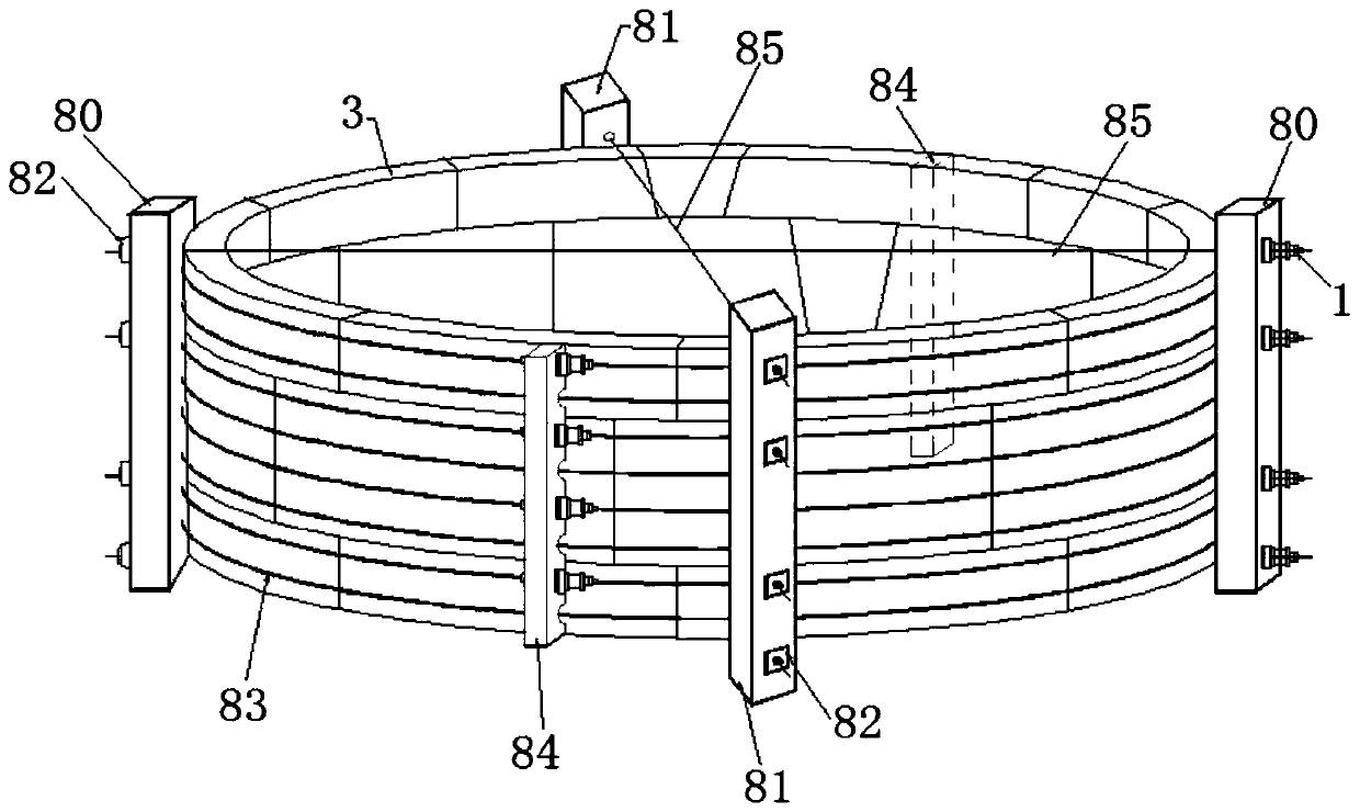 Loading device and method for shield tunnel lining ring full-scale test