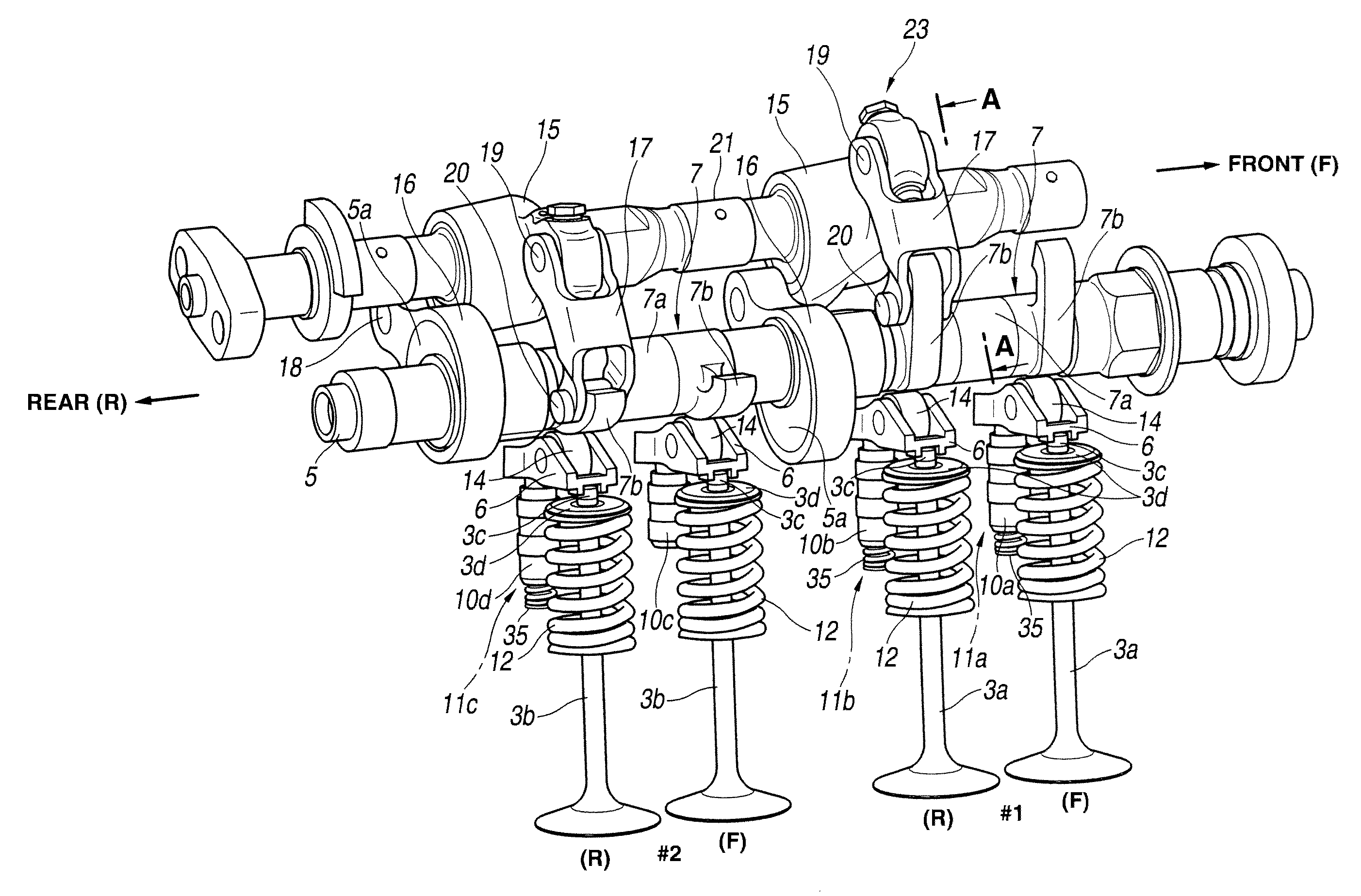 Variably operated valve system for multi-cylinder internal combustion engine and control apparatus for variably operated valve system
