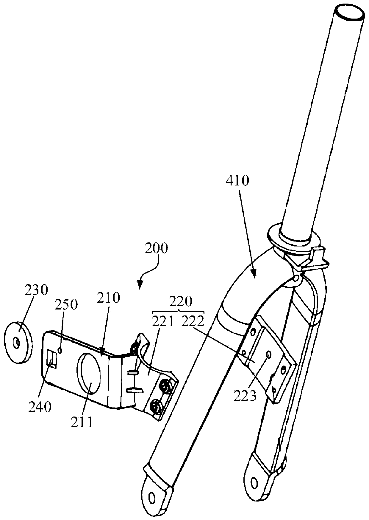 Bicycle locking pile, locking piece assembly, shared bicycle and parking pile assembly