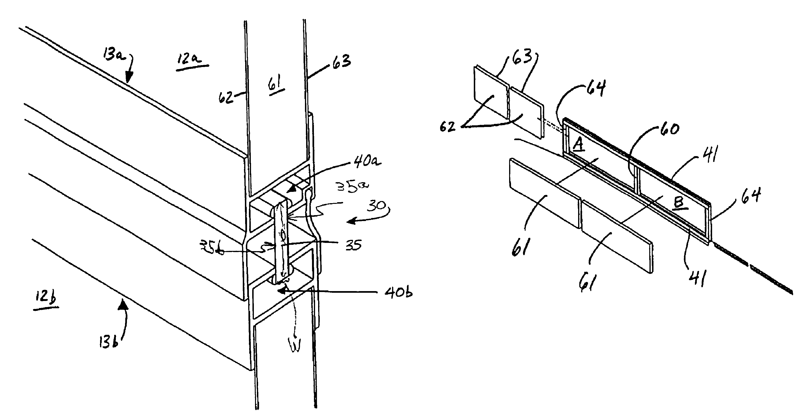 Coupling mechanism and panel for sectional door
