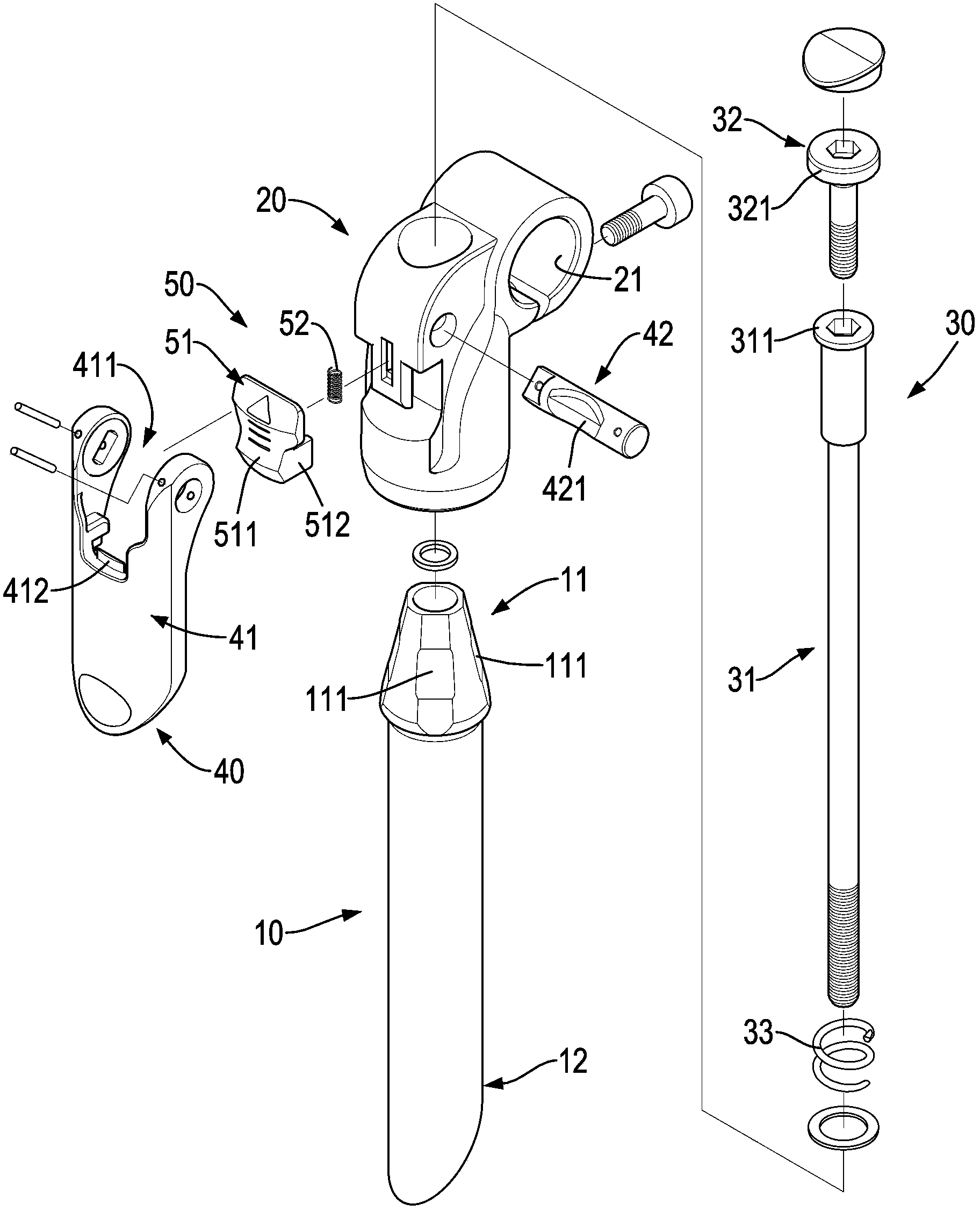 Bicycle vertical tube device capable of rotationally folded