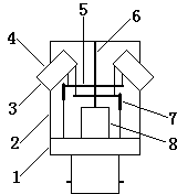 Rotary type dynamic projection steering lamp