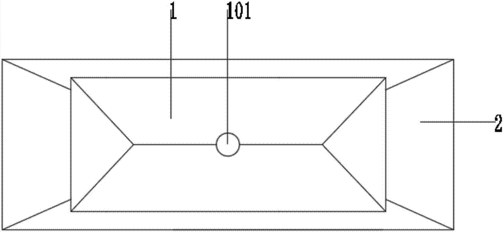 Outdoor man public toilet structure