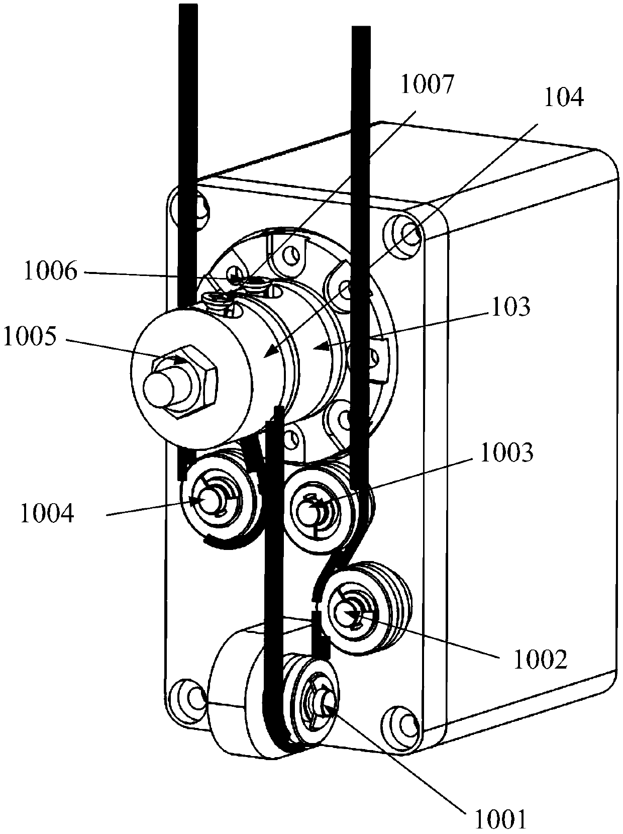 Modularized wire wrapping system of wire drive mechanism