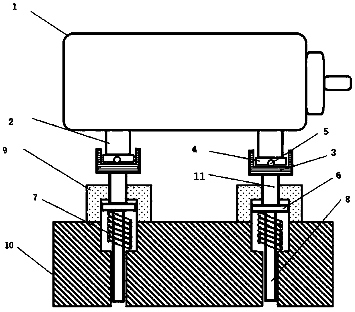 A motor shock absorber