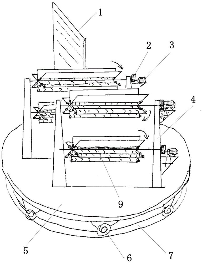 Automatic retractable wind power generating device with gravity sliding rings