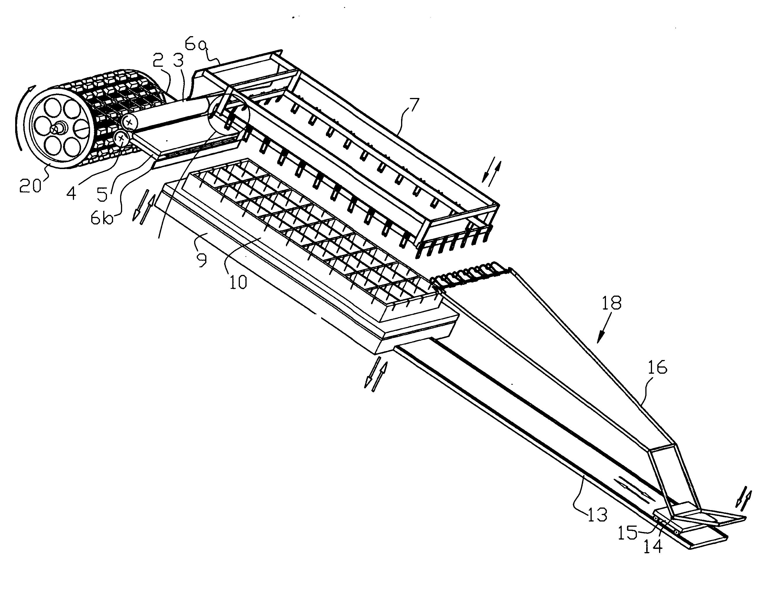 Method for assembling cobblestones into mats and device for carrying out thereof