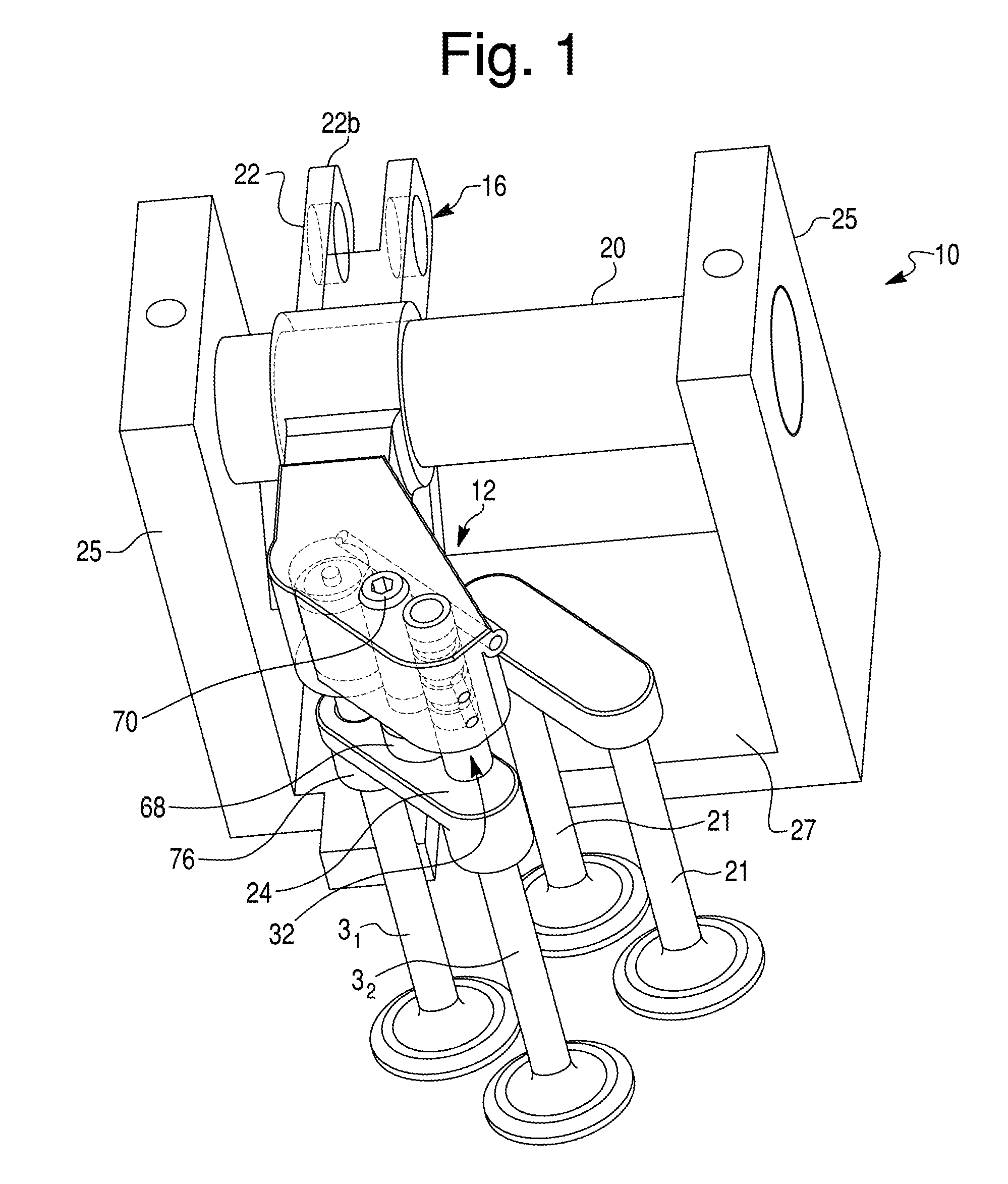 Compression-release engine brake system for lost motion rocker arm assembly and method of operation thereof