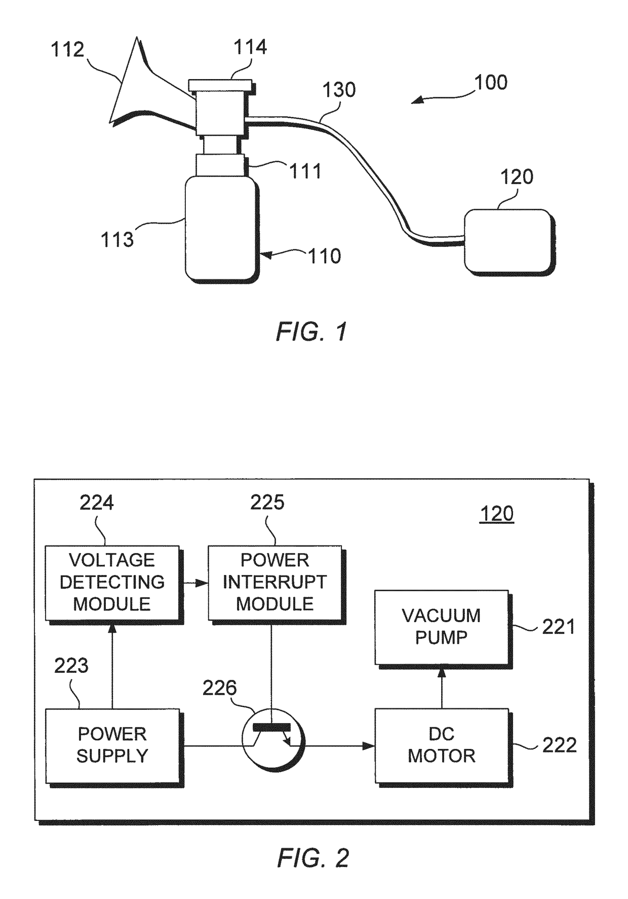 Breast pump system with actuator