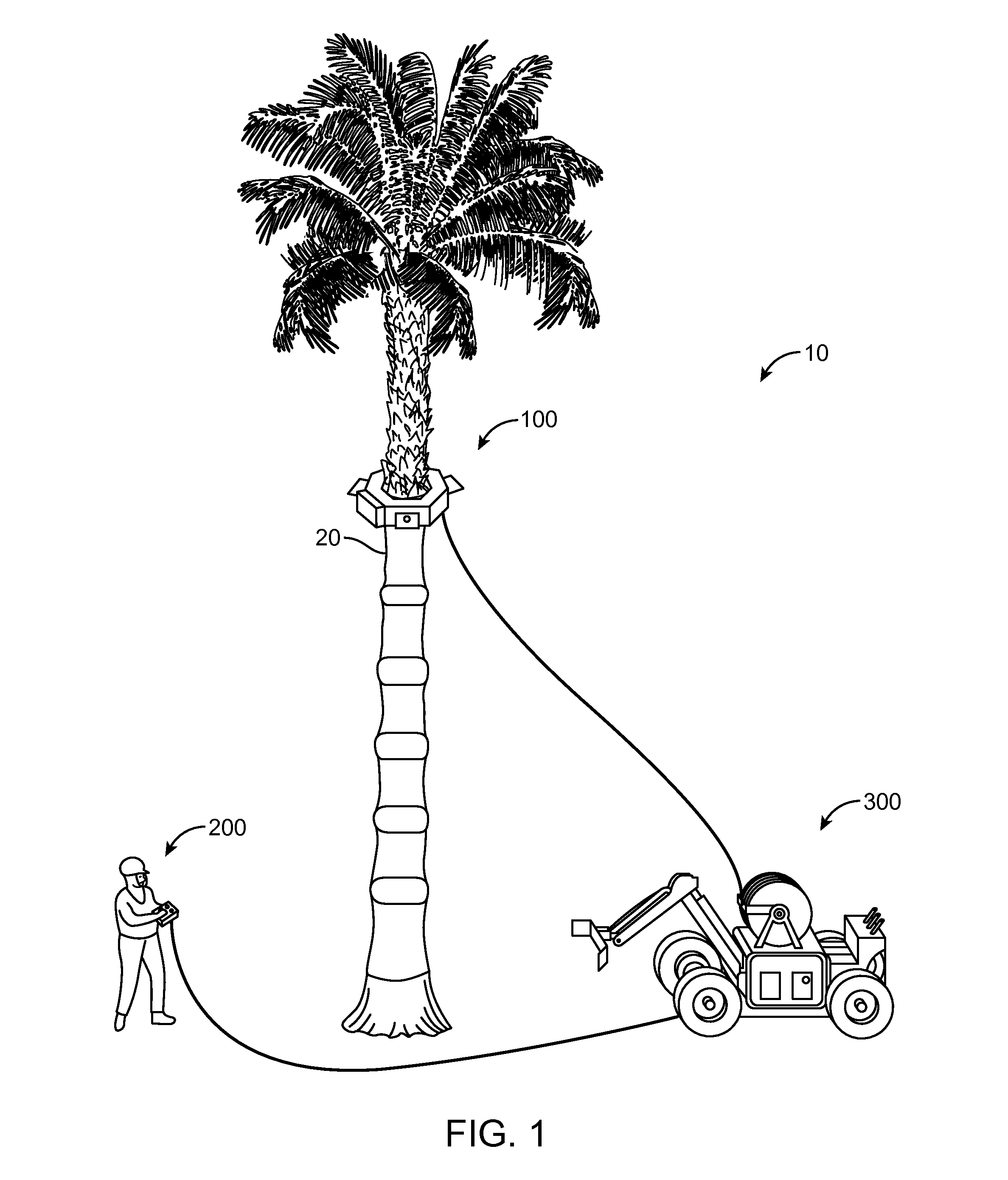 Multi-axis controlled self-climbing tree trimmer