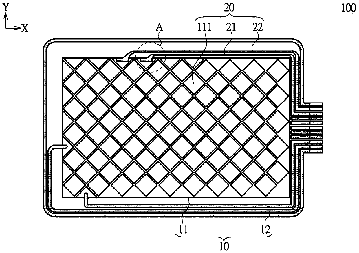 Touch panel and touch display device using same