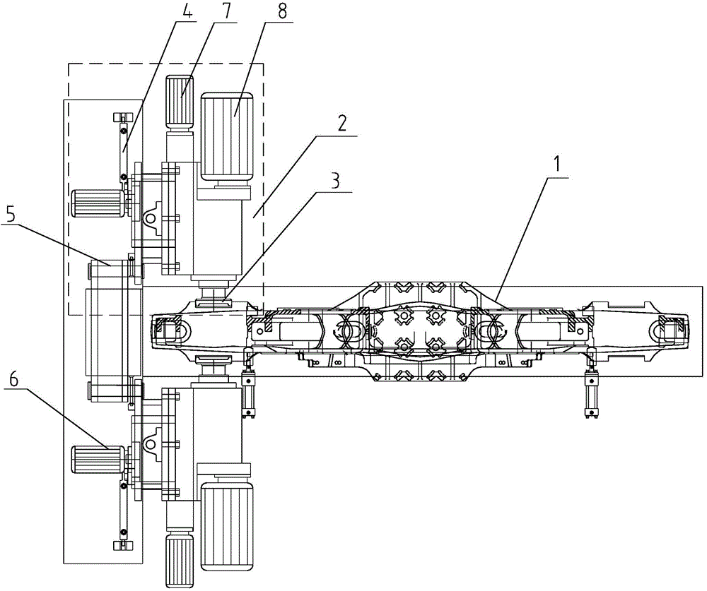 K6 side frame groove processing miller apparatus