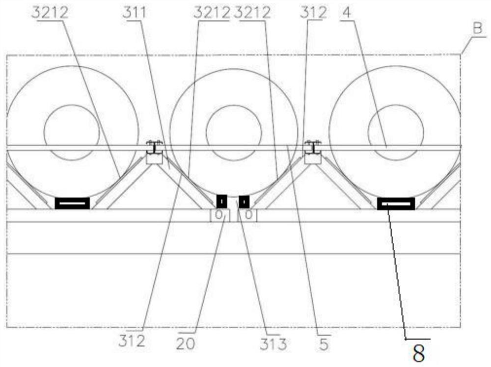 High-safety transport cart for tubular materials