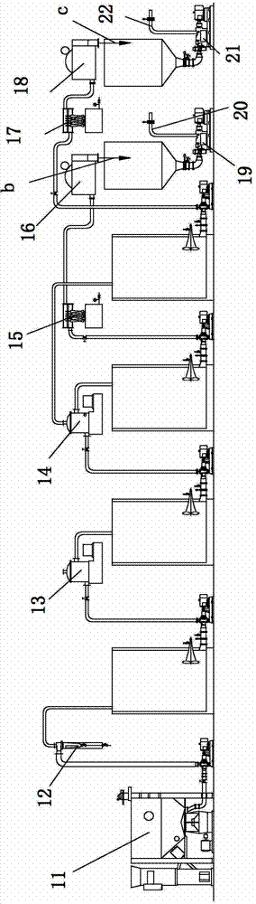 Device and method for producing cardboard paper by utilizing paper mill sludge and waste paper