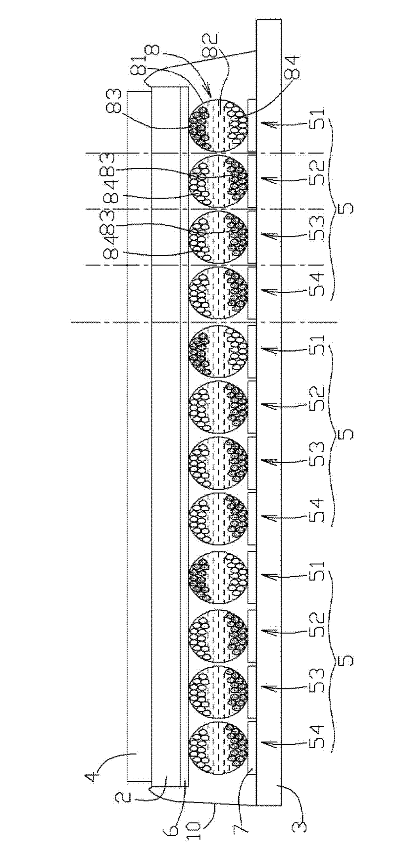 Photoelectric element and device, and method for generating different colors on multiple photoelectric elements