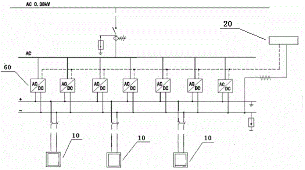 LED (Light-Emitting Diode) street lamp illumination system and LED street lamp illumination method