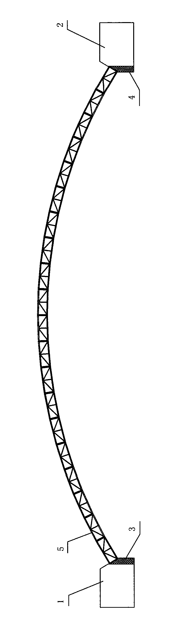 Large-span steel truss arch construction method