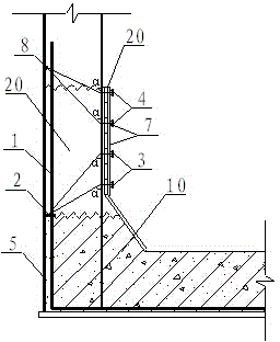Installation method for one-side formwork of concrete wall