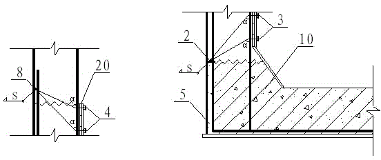 Installation method for one-side formwork of concrete wall