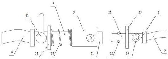 Hydrogen filling device with air leakage detection function