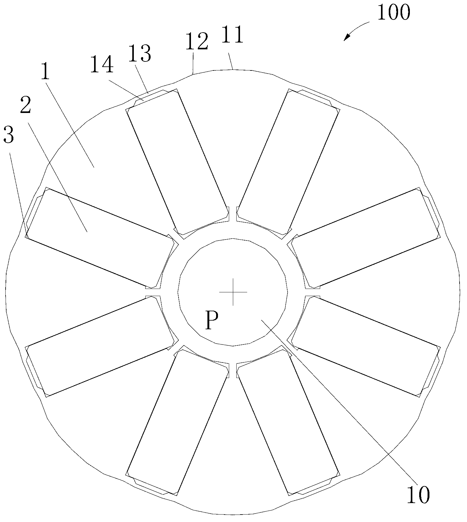 Rotor of permanent magnet motor