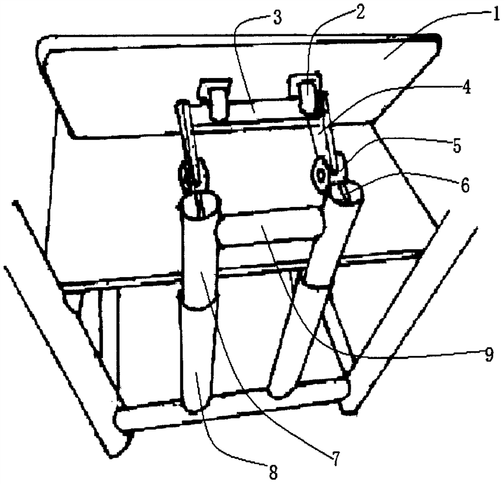 Combined seat waist support frame assembly