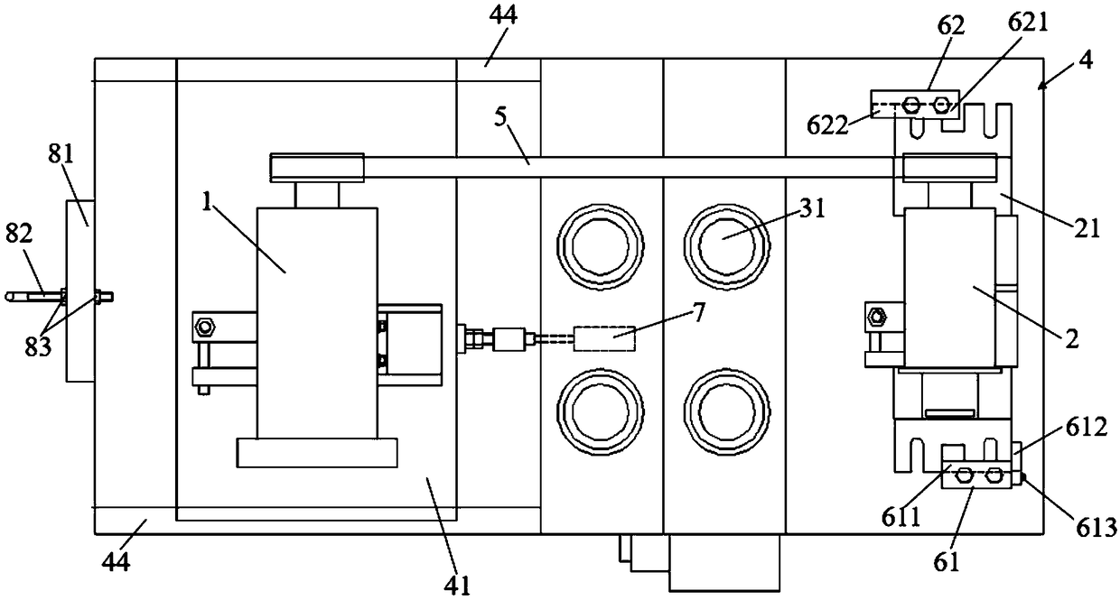 Motor power testing test bench and testing method