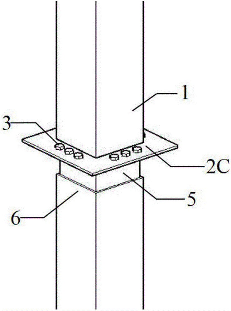 Connecting device for connecting modular steel frames and connecting method of connecting device