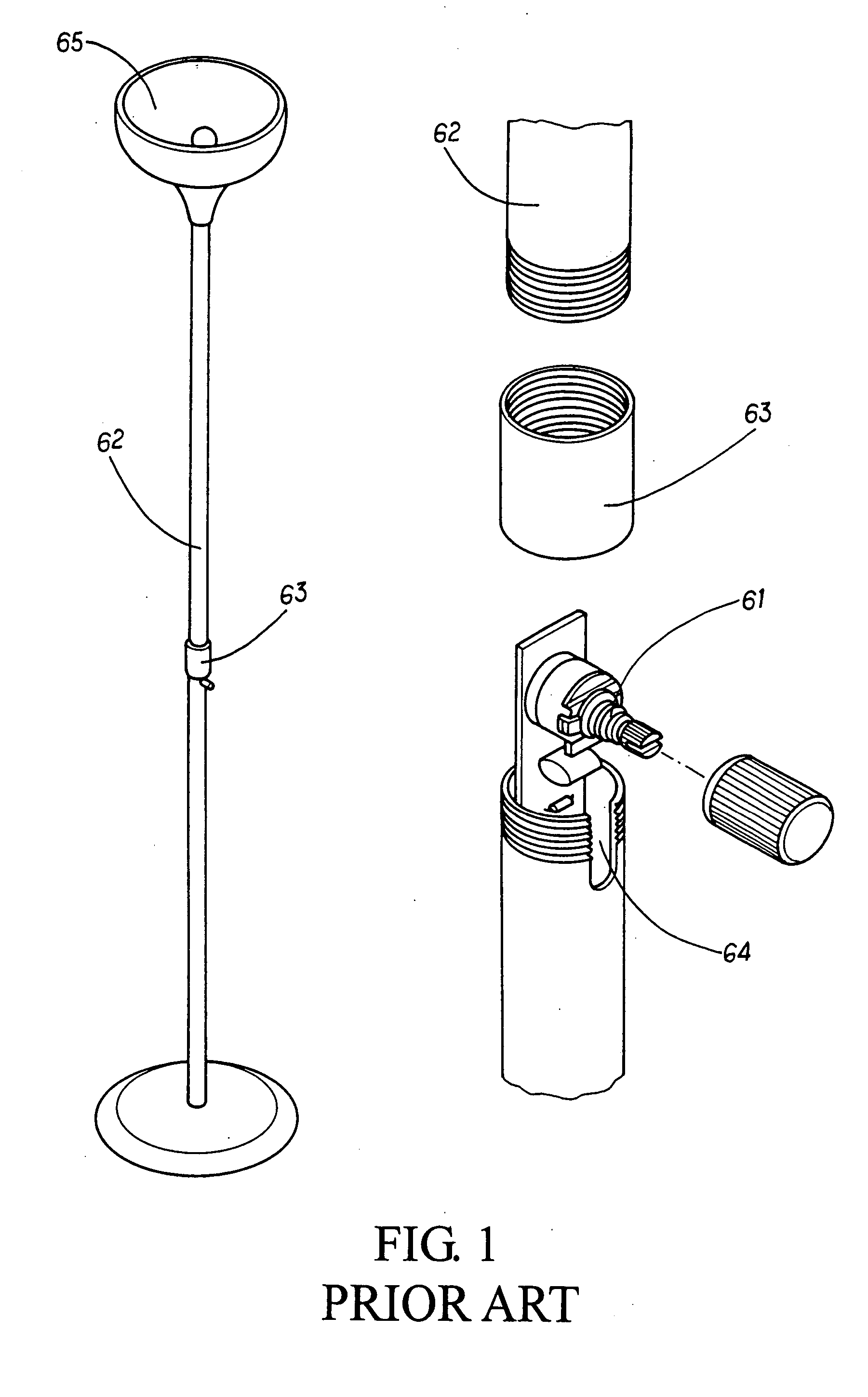 Rotation-controlled lamp for controlling actuation and de-actuation of the lamp