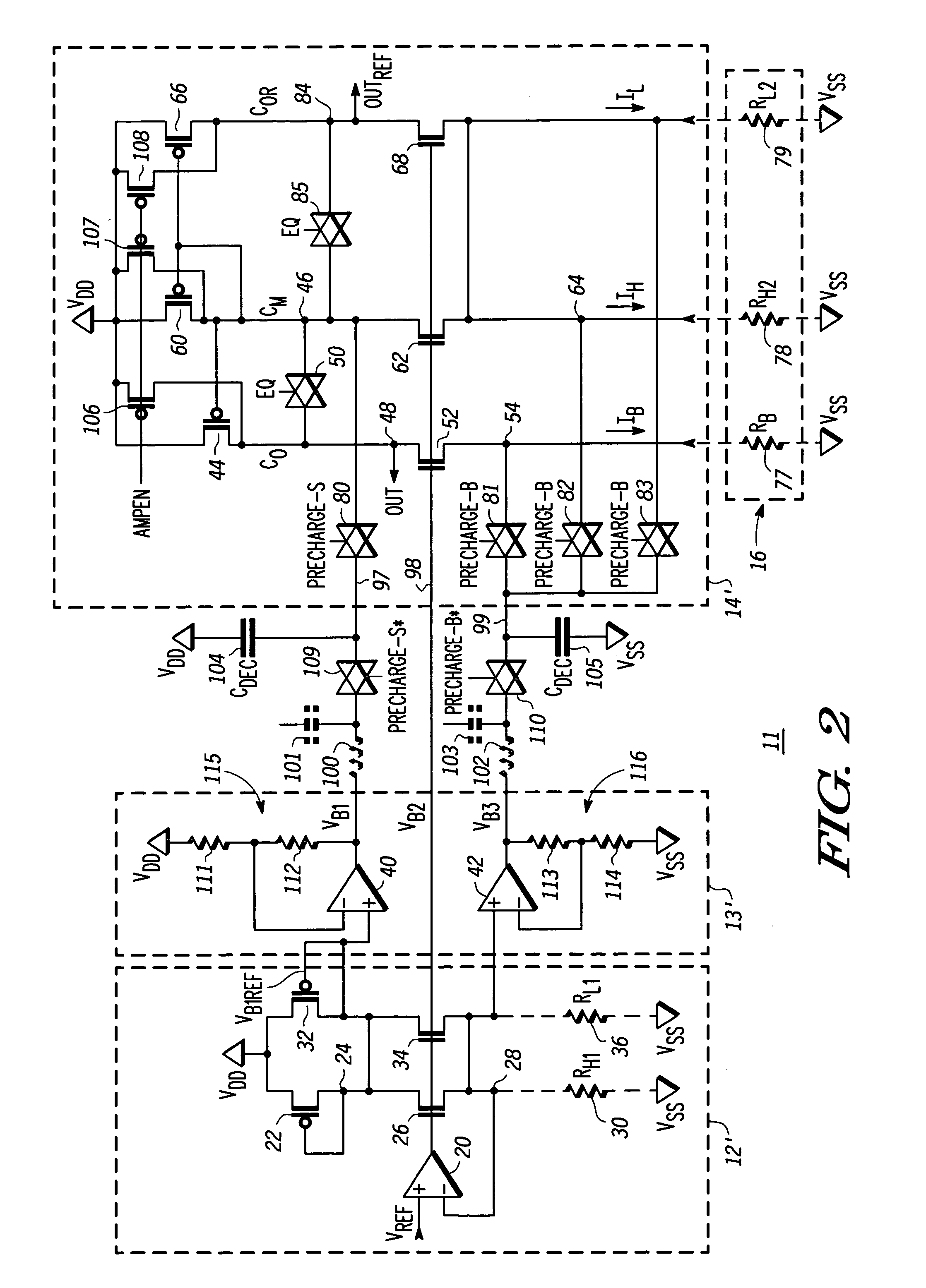 MRAM sense amplifier having a precharge circuit and method for sensing