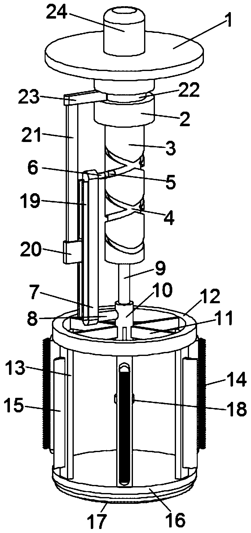 Boiler scale removing device