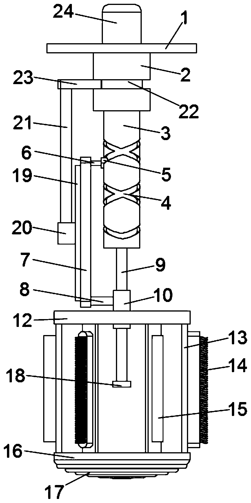 Boiler scale removing device