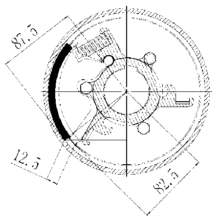 Unidirectional servo-type centrifugal clutch