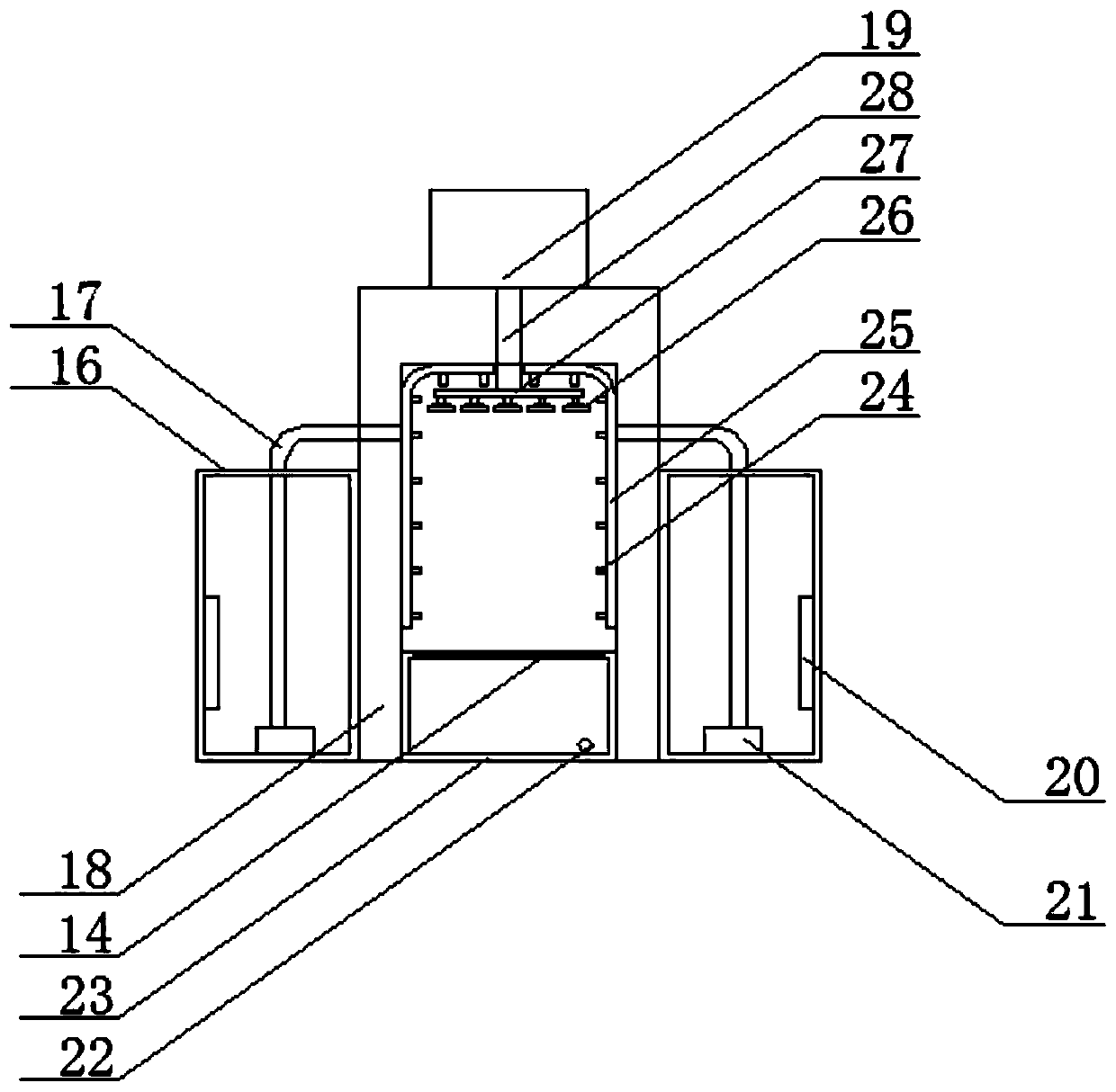 An automatic combing breeding shed for animal husbandry