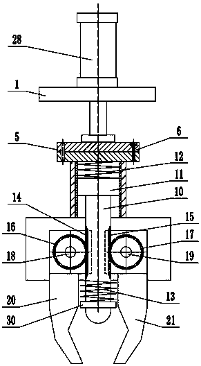 A bobbin clamping device with locking function