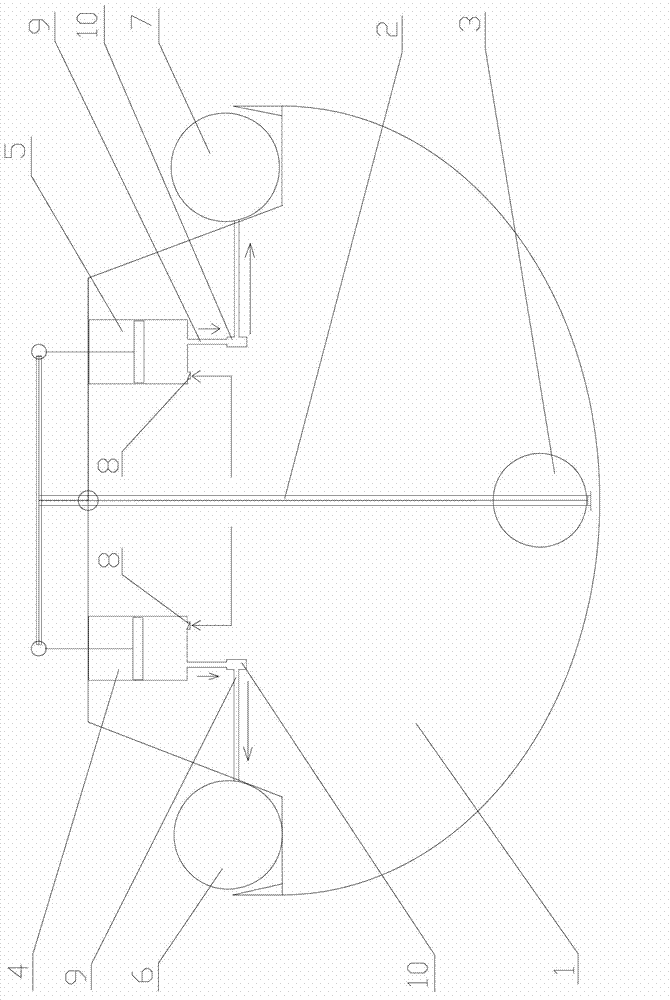 System for collecting and utilizing compressed-air type wave energy of ship swaying lever