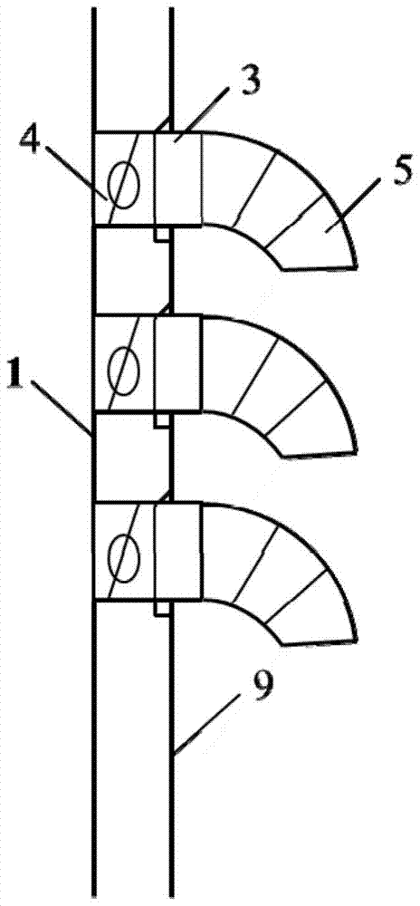 A device for improving the gasification capacity of lng air-temperature gasifier by using solar wall