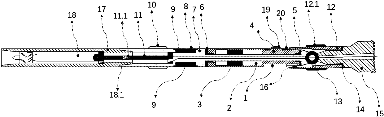 Static internal pushing hinged-type high-deflecting-rate rotary guiding tool and control method