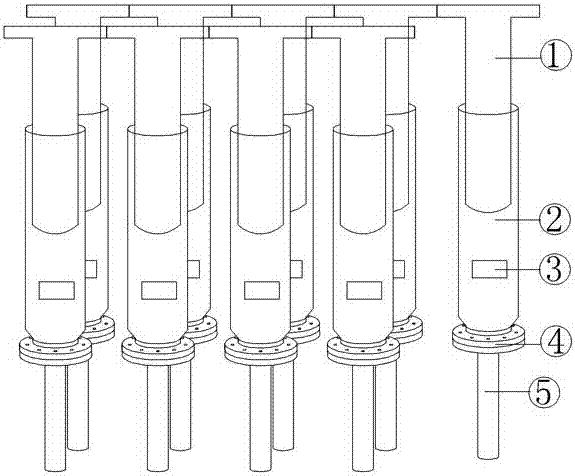 Nine-column rod maker