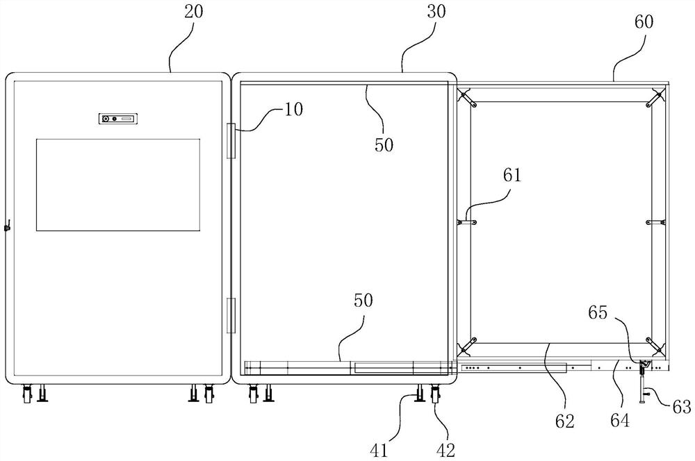 Mobile display system with folding storage function