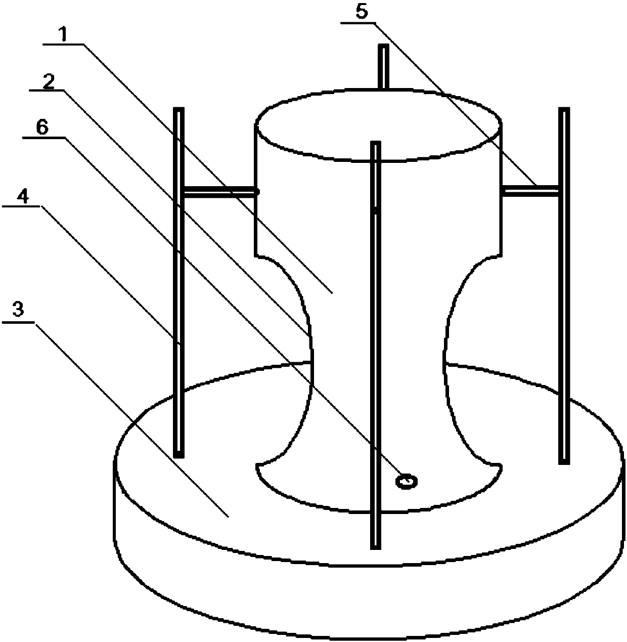 Cup-shaped furnace pipe special for combustion furnace