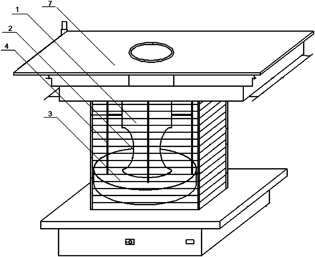 Cup-shaped furnace pipe special for combustion furnace